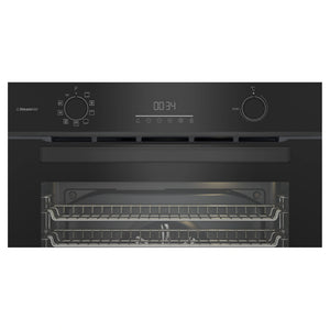 Beko 60cm Pyrolytic Multifunction Oven with Steam Add and Air Fry BBO6851PDX, Control Panel View