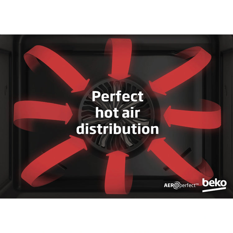 Beko 60cm Pyrolytic Multifunction Oven with Steam Add and Air Fry BBO6851PDX, Feature 1