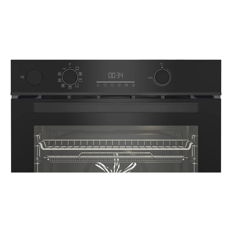 Beko 60cm Built-In Oven with Airfry Steam Assist &amp; Pyrolytic Cleaning BBO6851PSDX, Control Panel View