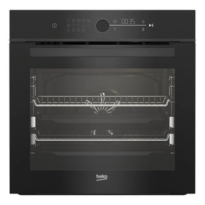 Beko 60cm Multi Function Pyrolytic Oven with Meat Probe & Airfry BBO6852PDX, Front View