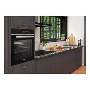 Beko 60cm Multi Function Pyrolytic Oven with Meat Probe & Airfry BBO6852PDX, Lifestyle View