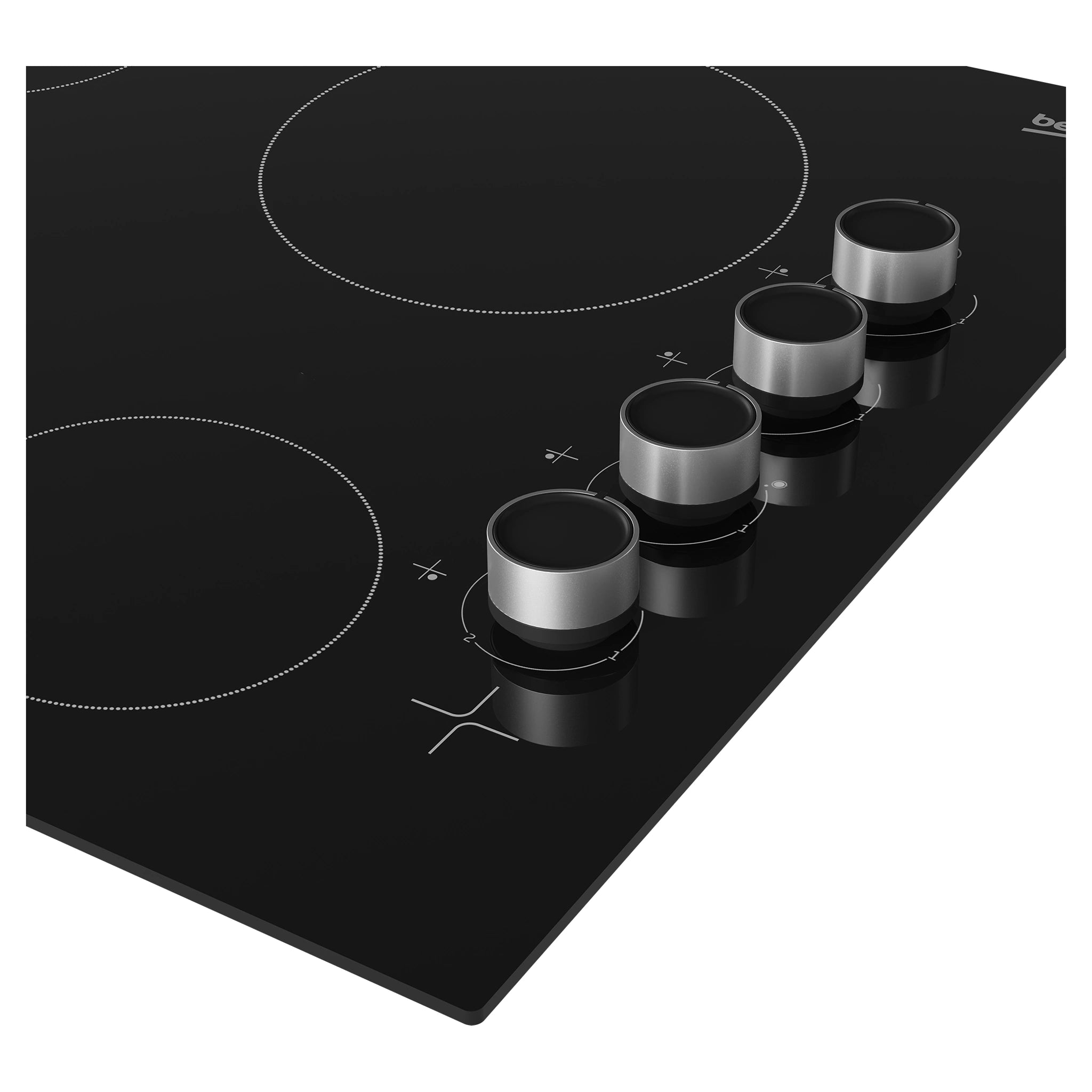 Beko 60cm Vitro Ceramic Built-In Cooktop BCT601CG, Control Panel View
