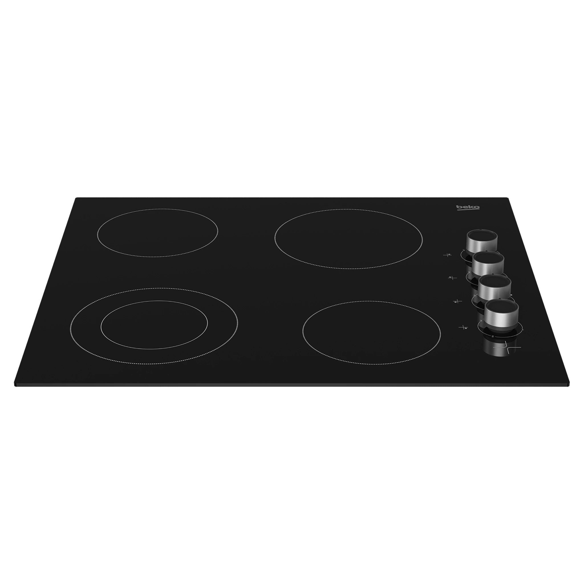 Beko 60cm Vitro Ceramic Built-In Cooktop BCT601CG, Side View