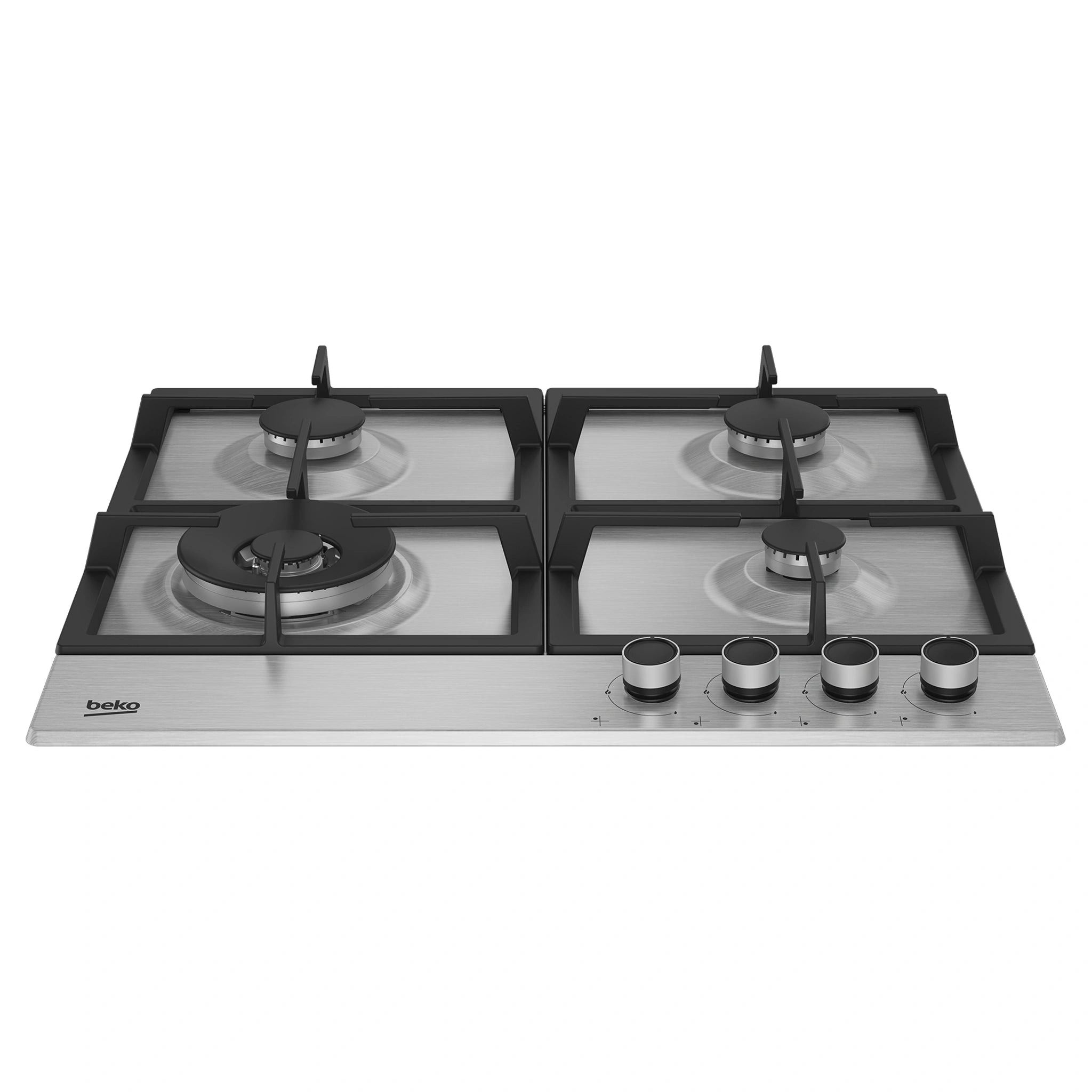 Beko 60cm Built-In Gas Stovetop With 4 Burners BCT60GX1, Top View