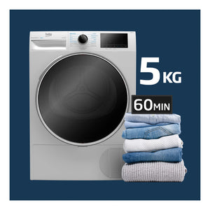 Beko 10 kg Hybrid Heat Pump with Steam & Wi-Fi BDPB104HW, Rapidry FV