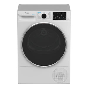 Beko 8kg Heat Pump Tumble Dryer with Steam & Wi-Fi – White BDPB802SW, Front View