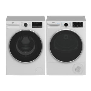Beko 8kg Heat Pump Tumble Dryer with Steam & Wi-Fi – White BDPB802SW, Lifestyle Laundry Perfect Pair