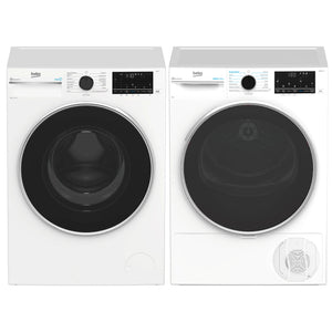 Beko 8kg Heat Pump Tumble Dryer with Steam & Wi-Fi – White BDPB802SW, Lifestyle Laundry Perfect Pair 2