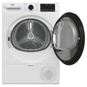 Beko 8kg Heat Pump Dryer BDPB803SW, Front View With Door Open