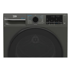 Beko 9kg Graphite Heat Pump Dryer with Steam & WiFi BDPB903SG, Close-Up View