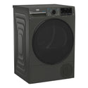 Beko 9kg Graphite Heat Pump Dryer with Steam & WiFi BDPB903SG, Left Side View