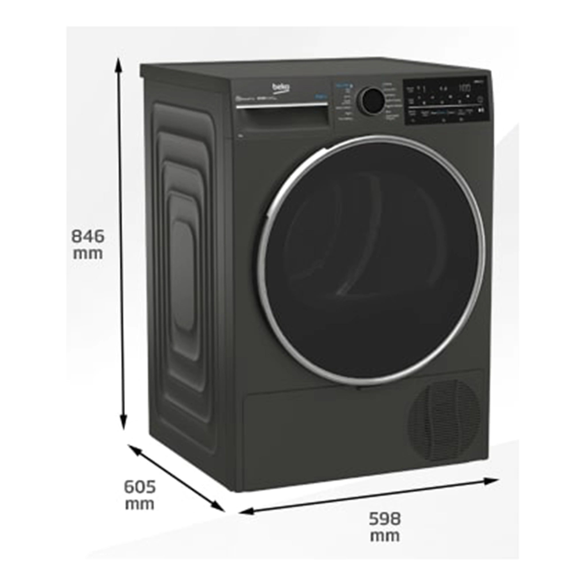 Beko BDPB904HG 9 kg Hybrid Heat Pump with Steam & Wi-Fi