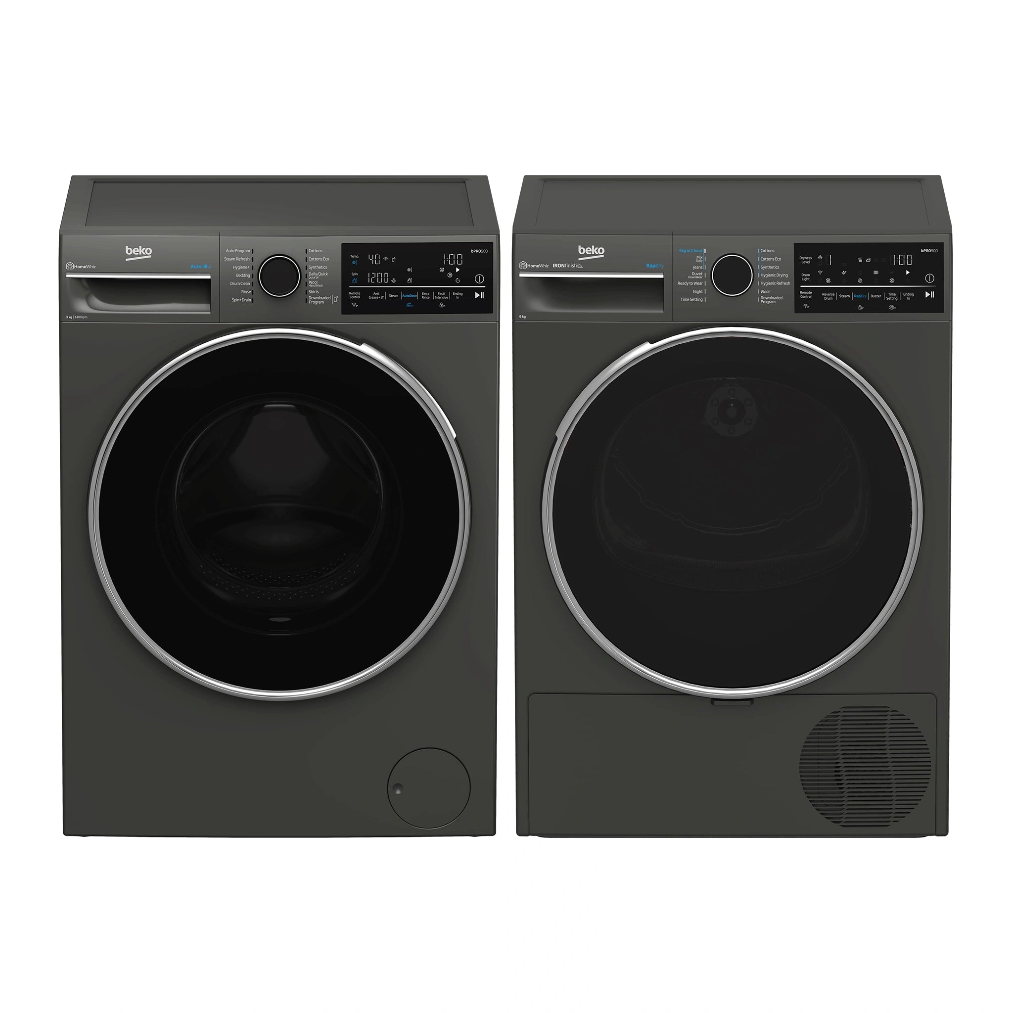 Beko BDPB904HG 9 kg Hybrid Heat Pump with Steam & Wi-Fi