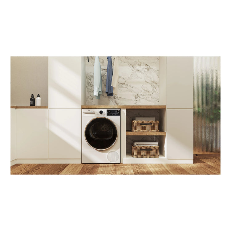 Beko 9 kg Hybrid Heat Pump with Steam & Wi-Fi BDPB904HW, Lifestyle