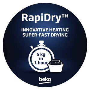 Beko 9 kg Hybrid Heat Pump with Steam & Wi-Fi BDPB904HW, Rapidry POSM Door Sticker Preview Master