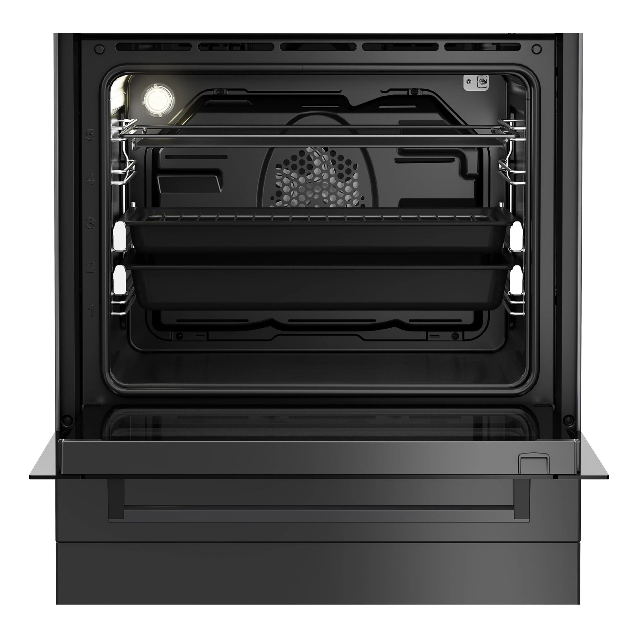 Beko Freestanding Cooker (Multi-functional, 60cm) BFC60IPAN, Front View With Door Open