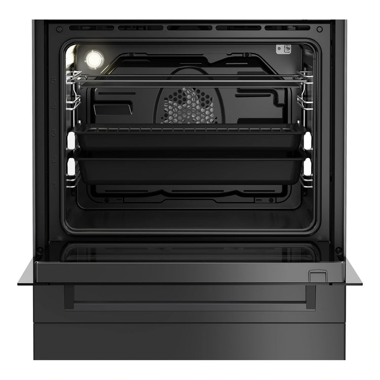 Beko Freestanding Cooker (Multi-functional, 60cm) BFC60IPAN, Front View With Door Open
