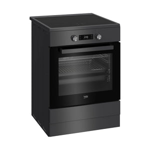Beko Freestanding Cooker (Multi-functional, 60cm) BFC60IPAN, Left Side View