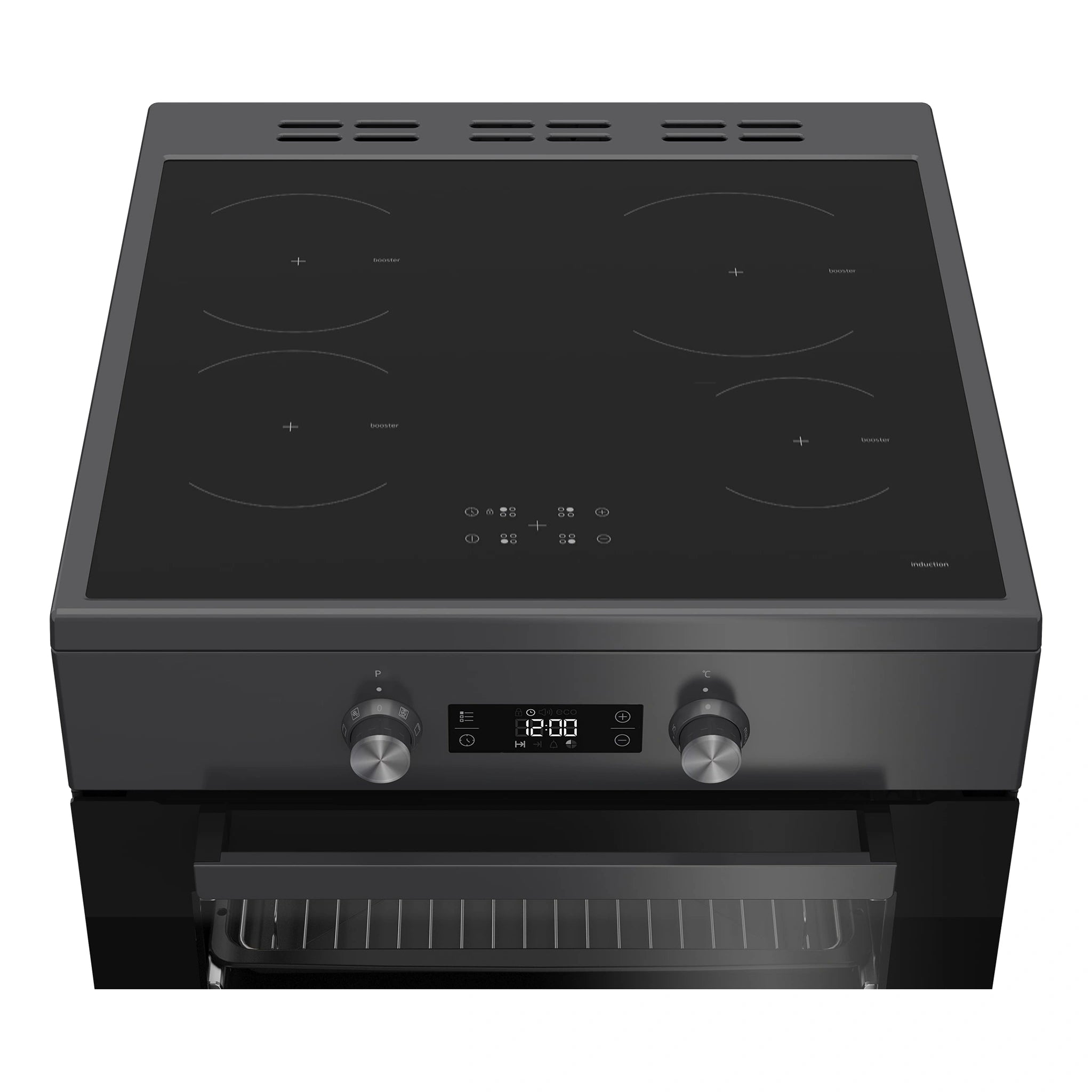 Beko Freestanding Cooker (Multi-functional, 60cm) BFC60IPAN, Top View