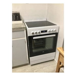 Beko 60cm Electric White Freestanding Oven BFC60VMW1, Lifestyle View