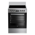 Beko 60cm Electric Stainless Steel Freestanding Oven BFC60VMX1, Front View