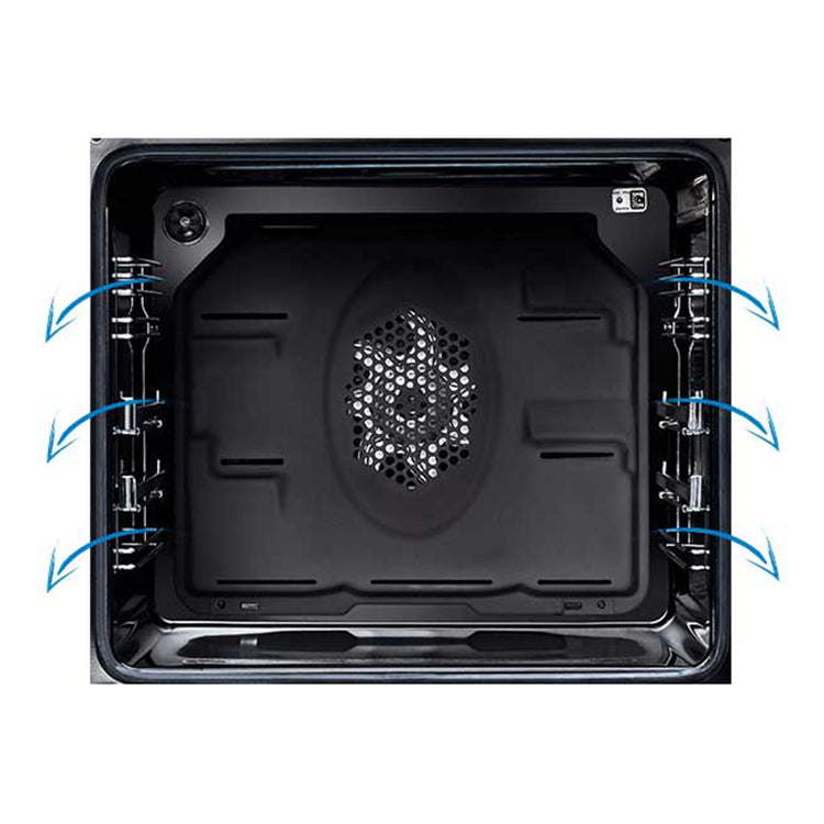 Beko 60cm Electric Stainless Steel Freestanding Oven BFC60VMX1, Inside View