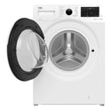 Beko 8.5 kg SteamCure Washing Machine with Bluetooth BFL8520W, Door Open