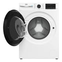 Beko 10kg Washing Machine with SteamCure & Wifi Connectivity BFLB1020W, Door Open