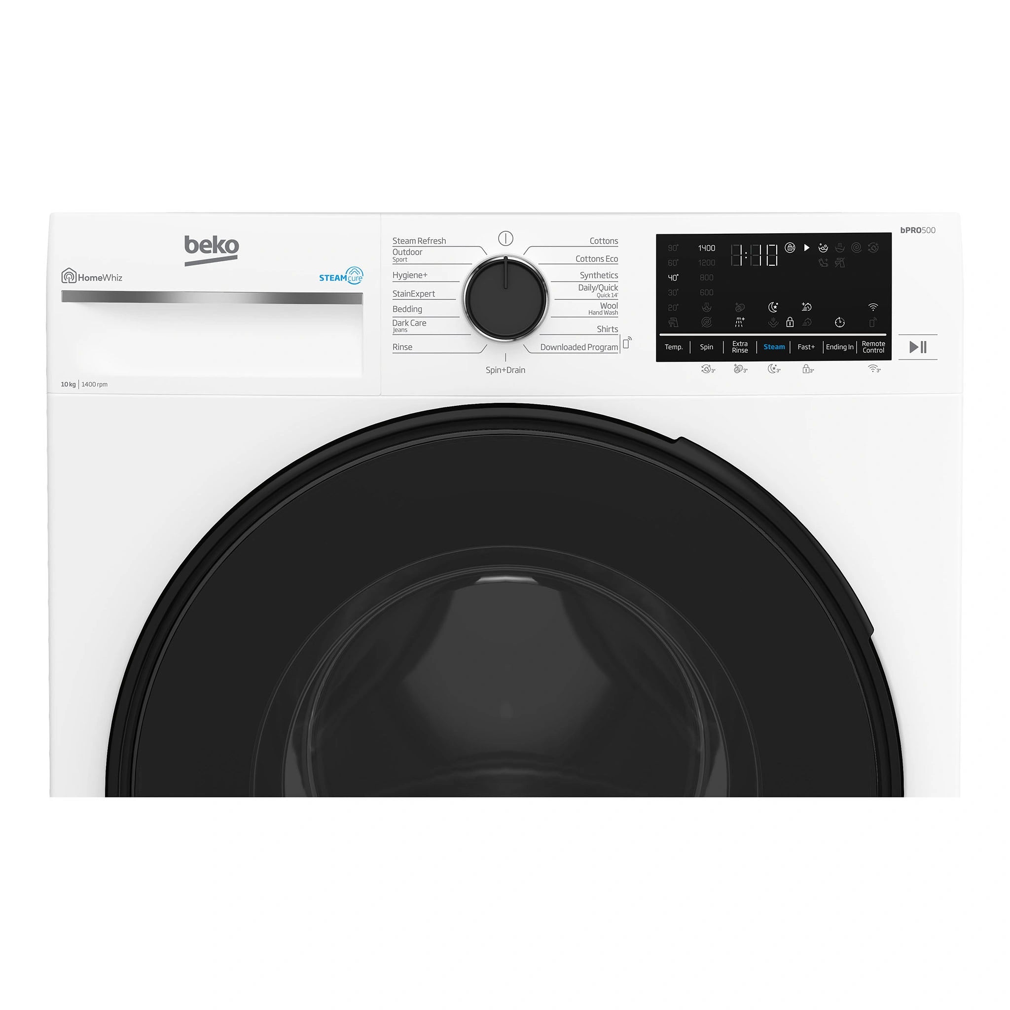 Beko 10kg Washing Machine with SteamCure & Wifi Connectivity BFLB1020W, Wash Options