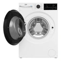 Beko 12 kg AutoDose Washing Machine with Steam and wifi BFLB124ADW, Front View with Door Open