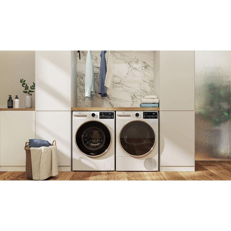 Beko 12 kg AutoDose Washing Machine with Steam and wifi BFLB124ADW, Lifestyle