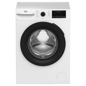 Beko 8kg EnergySpin Front Load Washing Machine with Steam BFLB8010W, Front View