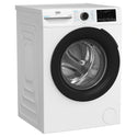 Beko 8kg EnergySpin Front Load Washing Machine with Steam BFLB8010W, Left Side View