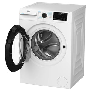 Beko 8kg EnergySpin Front Load Washing Machine with Steam BFLB8010W, Right Side View