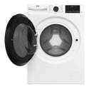 Beko 8 kg Washing Machine with SteamCure & Bluetooth BFLB8020W, Door Open