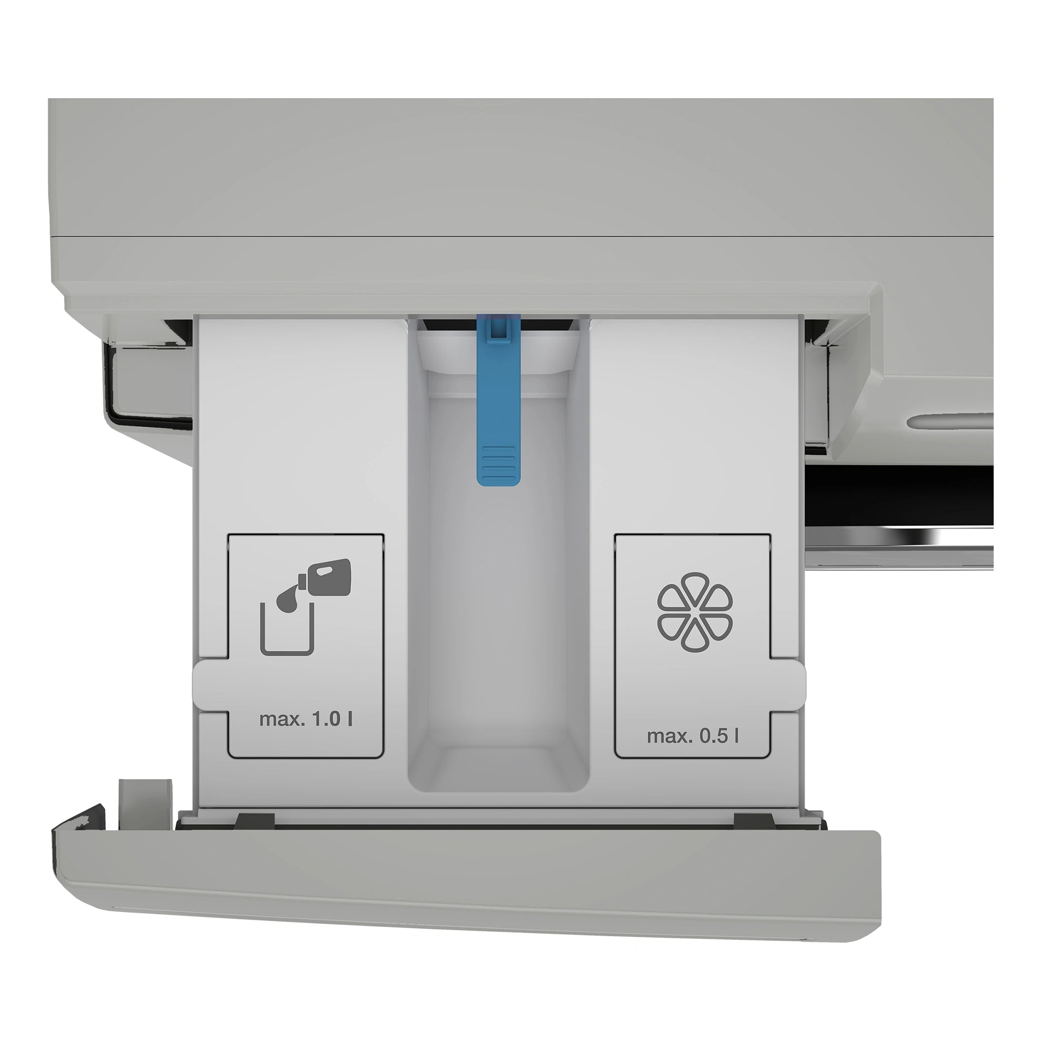 Beko 9 kg Autodose Washing Machine with SteamCure Bluetooth BFLB902ADW, Drawer View