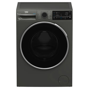 Beko 9 kg Autodose Washing Machine with SteamCure & Wifi BFLB904ADG, Front View