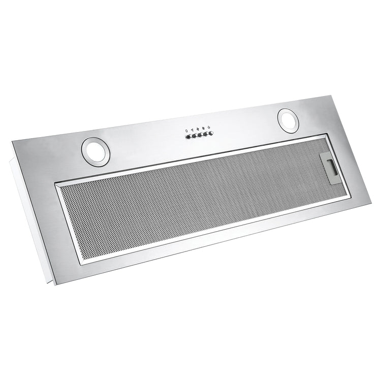 Beko 90cm Stainless Steel Under-Cupboard Rangehood BRH90UX, Front View