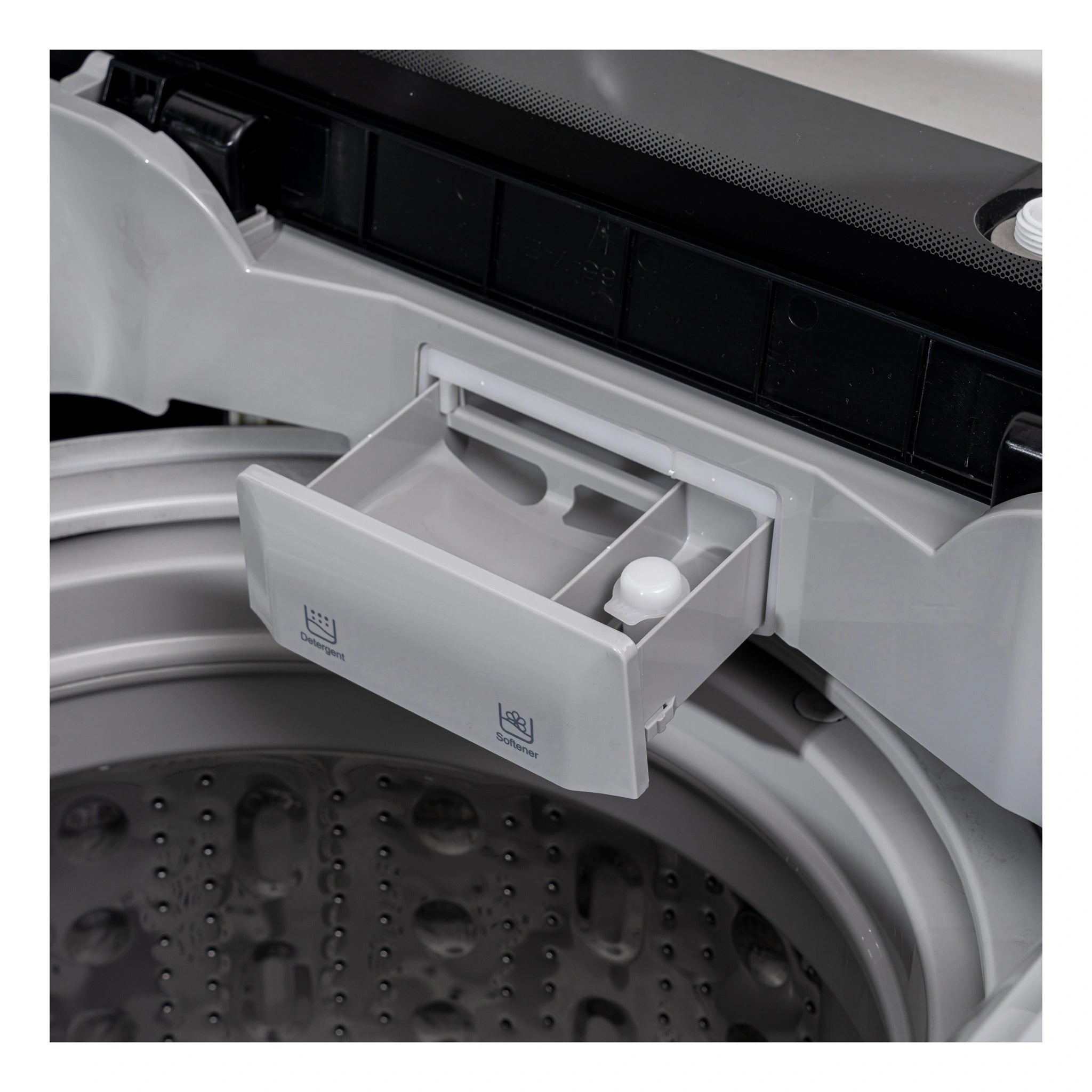 Beko 10kg White Automatic Top-Load Washing Machine BTL10W, Close-Up View