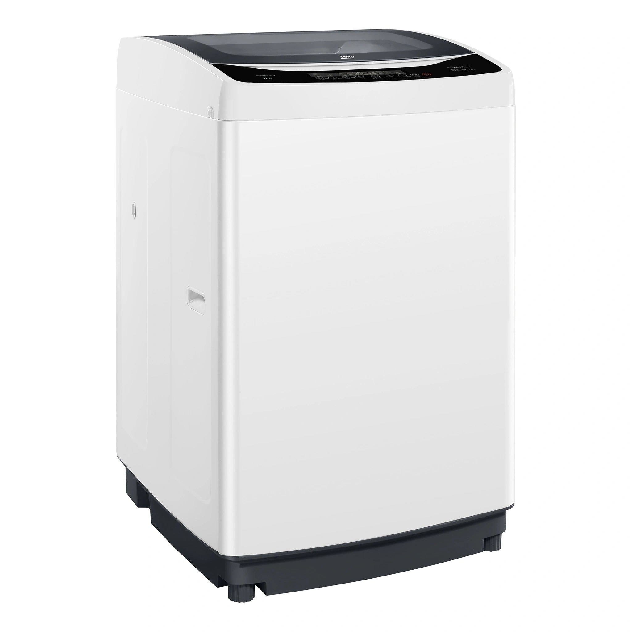 Beko 10kg White Automatic Top-Load Washing Machine BTL10W, Left Side View