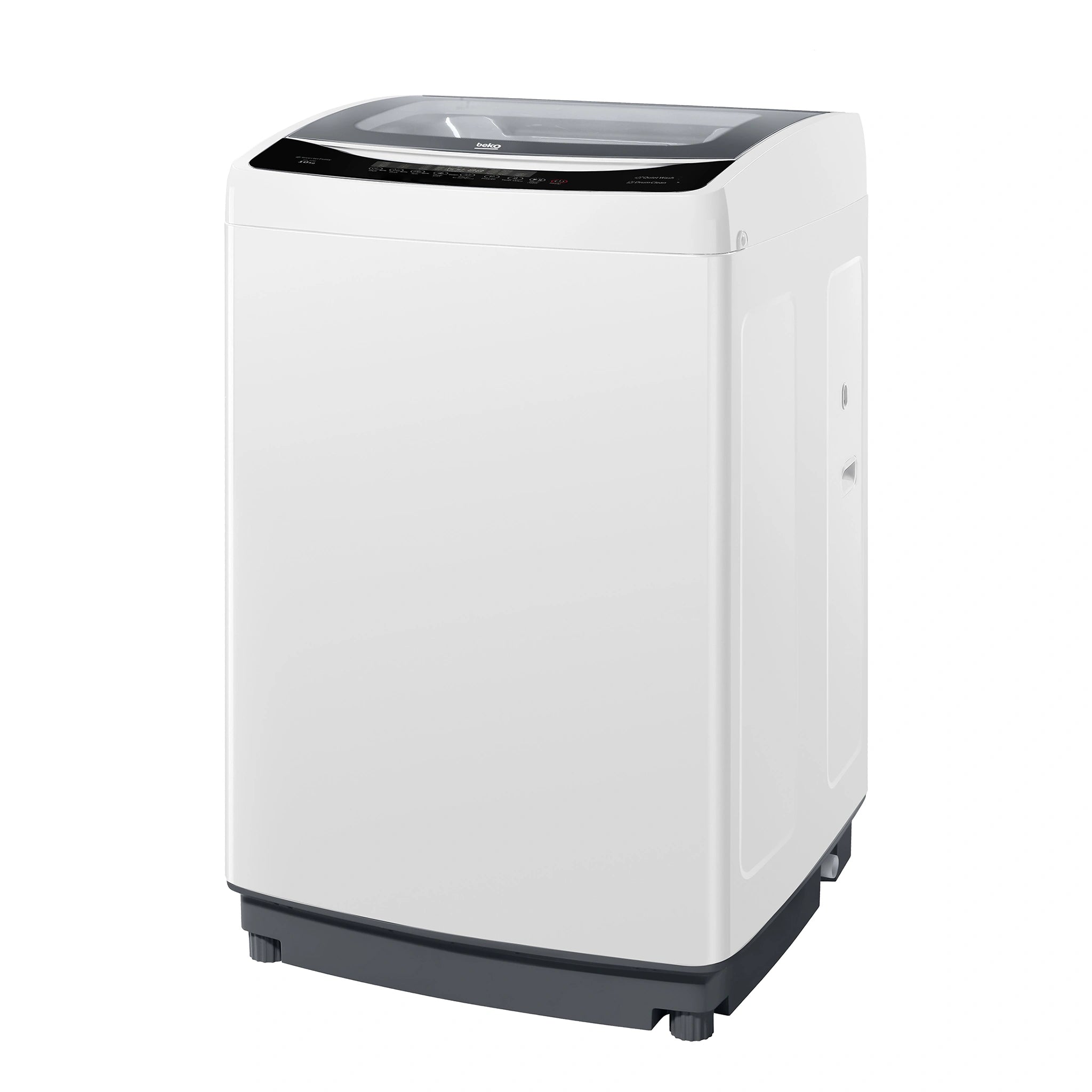 Beko 10kg White Automatic Top-Load Washing Machine BTL10W, Right Side View