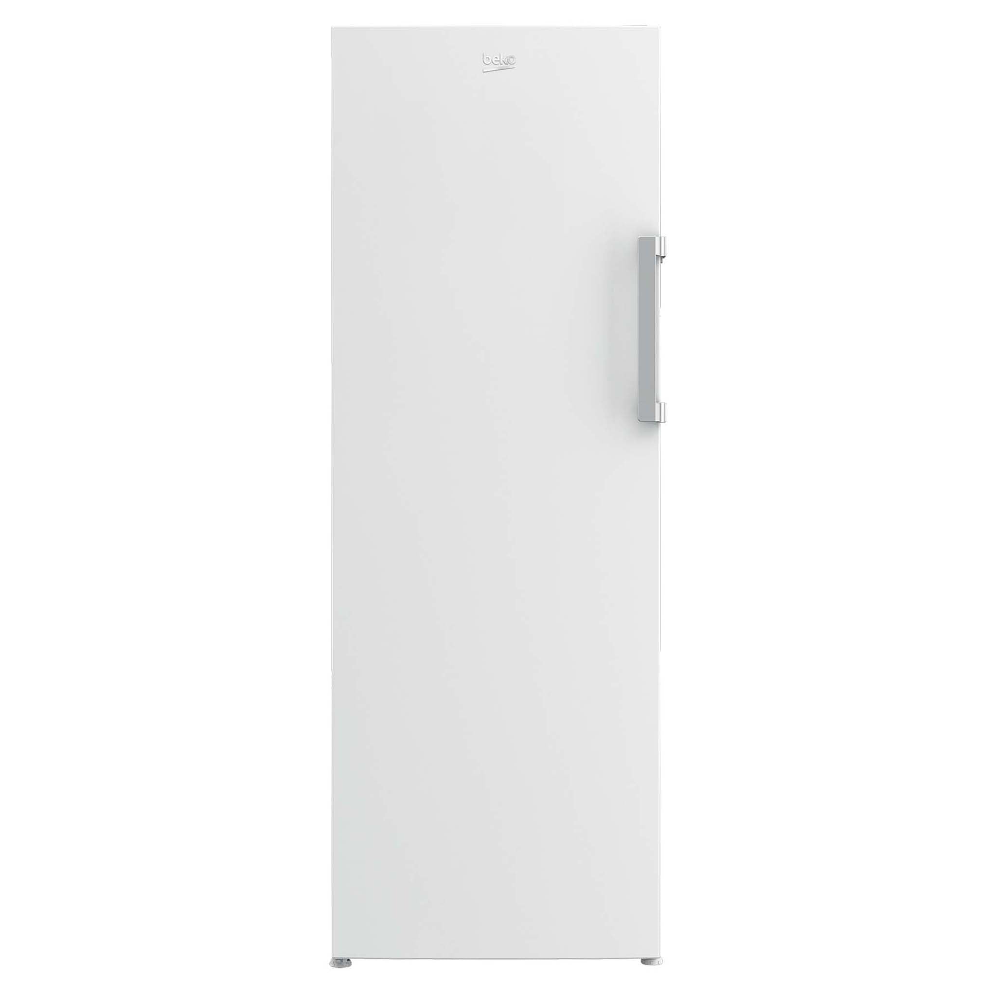 Beko 290L White Frost-Free Upright Freezer BVF290W, Front View
