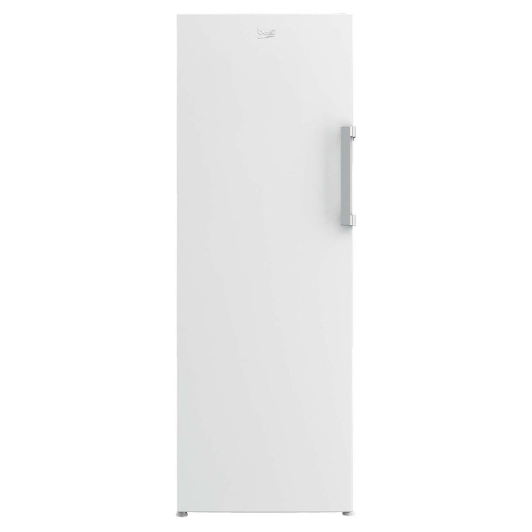 Beko 290L White Frost-Free Upright Freezer BVF290W, Front View
