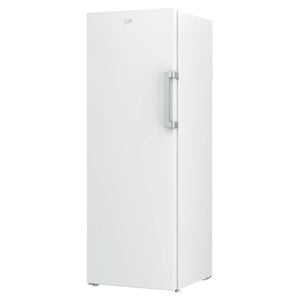 Beko 290L White Frost-Free Upright Freezer BVF290W, Left Side View
