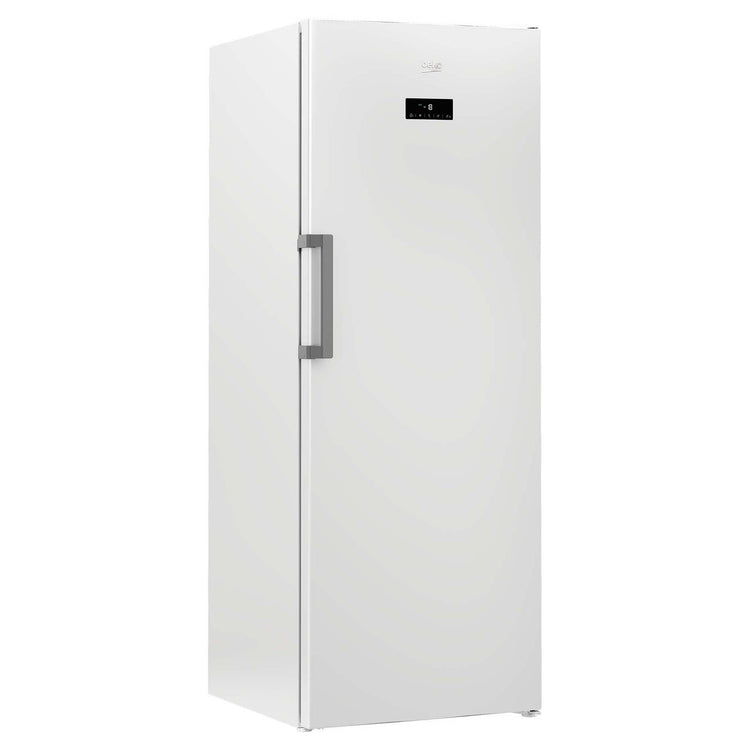 Beko 404L White Frost-Free Upright Freezer BVF404W, Right Side View