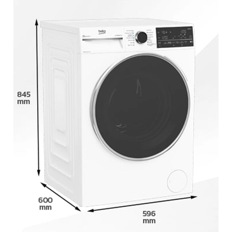 Beko Freestanding Washer Dryer (9 kg / 5 kg, 1400 rpm) BWDB9540W, Dimensions