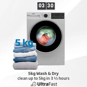 Beko Freestanding Washer Dryer (9 kg / 5 kg, 1400 rpm) BWDB9540W, Feature 3