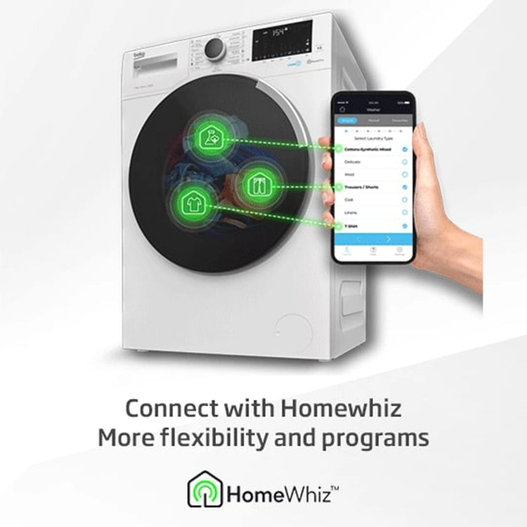 Beko Freestanding Washer Dryer (9 kg / 5 kg, 1400 rpm) BWDB9540W, Feature 6