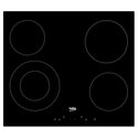 Beko Built-In Cooktop (Vitro ceramic, 60cm) HIC644021, Front View