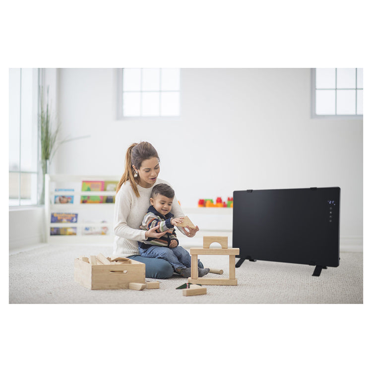 Rinnai BEPH10DTWF 1000 watts Black Glass Electric Panel Heater